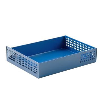 Linden Crossing Empty Under-Desk Cable Tray - Blue