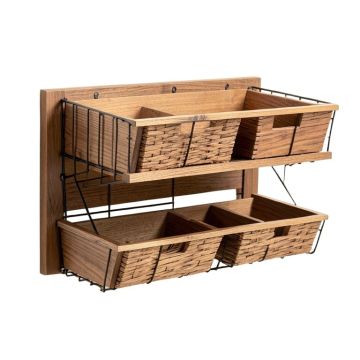 Jaeger Wire Wall Storage Organizer With Baskets