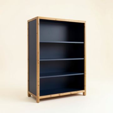 Laurel Bridge Freestanding Bookcase - Navy (synthetic illustration; no displayed measurements)