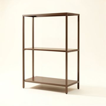 Basford 85.5 '' H X 72 '' W Metal Etagere Bookcase (synthetic illustration; no displayed measurements)