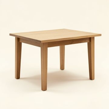 Acacia Solid Wood Dining Table (synthetic illustration; no displayed measurements)