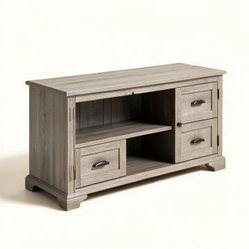 Console Table Sofa Table With Storage Console Tables For Entryway With Drawers And Shelf Rectangular Living Room Table Solid Wood Long ( Antique Grey ) (synthetic illustration; no displayed measurements)