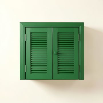 Moss Bend Wall-Mounted Laundry Cabinet - Green (synthetic illustration; no displayed measurements)