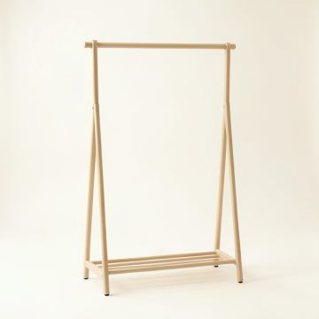 Summit Arc Empty Garment Rack - Beige (synthetic illustration; no displayed measurements)