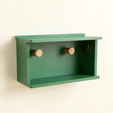 Cliff Dell Wall-Mounted Entryway Organizer Shelf - Green (synthetic illustration; no displayed measurements)
