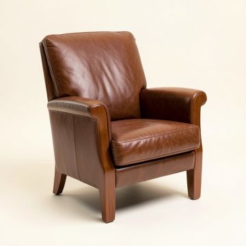 Adelinda 32 '' Wide Leather Match Club Chair (synthetic illustration; no displayed measurements)