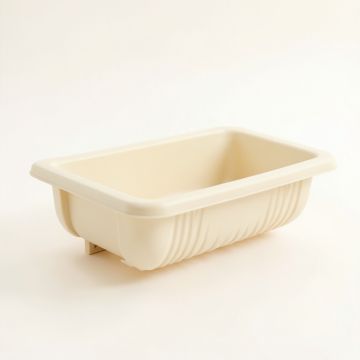 River Crossing Empty Railing Planter With Integral Brackets - Cream (synthetic illustration; no displayed measurements)