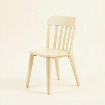 Ash Bridge Small Chair - Cream (synthetic illustration; no displayed measurements)