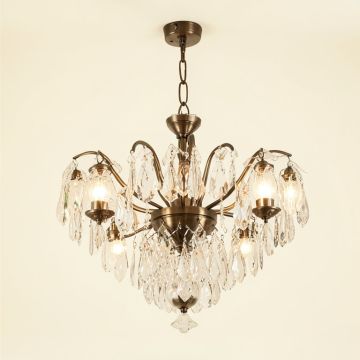 Bellefonte Shaded Tiered Chandelier - Alder Collection (synthetic illustration; no displayed measurements)