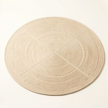 Cedar Bend Round Area Rug - Beige (synthetic illustration; no displayed measurements)