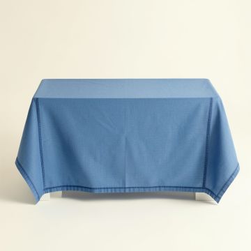 Laurel Crest Flat Bed Sheet - Blue (synthetic illustration; no displayed measurements)
