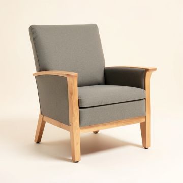 Adelline 28.7 '' Wide Polyester Wingback Chair (synthetic illustration; no displayed measurements)