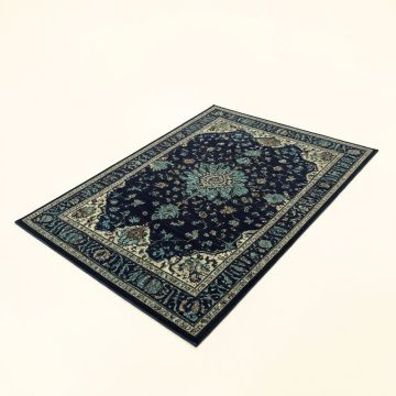 Hillsby Paisley Dark Blue/Teal Area Rug (synthetic illustration; no displayed measurements)