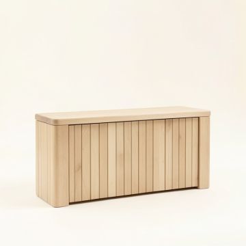 Moss Bridge Narrow Outdoor Storage Bench - Beige (synthetic illustration; no displayed measurements)