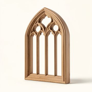 Architectural Gothic Window Wall Décor (synthetic illustration; no displayed measurements)