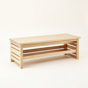 Shore Bend Narrow Outdoor Storage Bench - Beige (synthetic illustration; no displayed measurements)