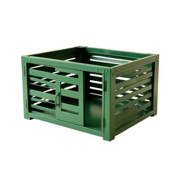 Sage Bridge Empty Furniture-Style Pet Crate - Green