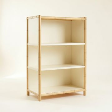 River Branch Freestanding Bookcase - Cream (synthetic illustration; no displayed measurements)