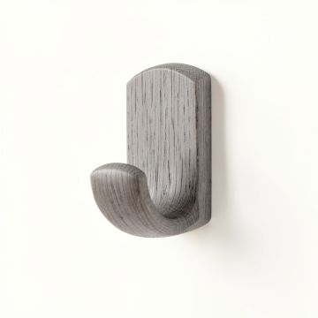 Spruce Branch Wall-Mounted Robe Hook - Gray (synthetic illustration; no displayed measurements)