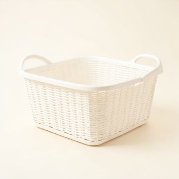 Ash Bridge Empty Storage Basket - White (synthetic illustration; no displayed measurements)