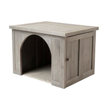 Brook Field Empty Furniture-Style Litter Enclosure - Gray