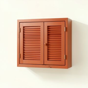 Bay Canyon Wall-Mounted Entry Cabinet - Terracotta (synthetic illustration; no displayed measurements)
