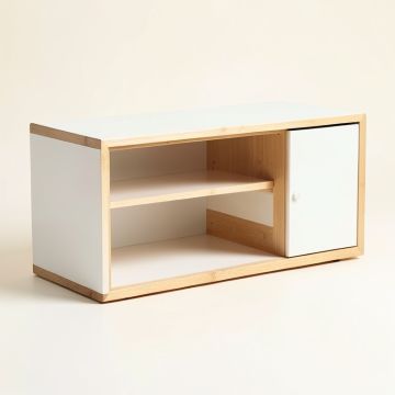 Wren Brook Shoe Storage Bench - White (synthetic illustration; no displayed measurements)
