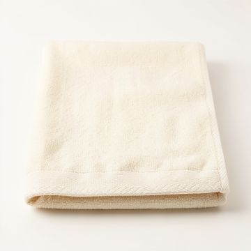 Bay Falls Bath Towel - Cream (synthetic illustration; no displayed measurements)