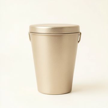 Laurel Bend Storage Canister With Lid - Beige (synthetic illustration; no displayed measurements)