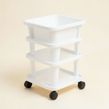 3-Tier Slim Rolling Laundry Cart (synthetic illustration; no displayed measurements)