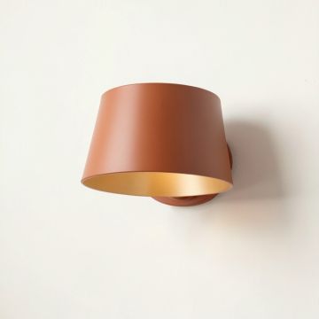 Hill Canyon Wall Sconce Mounted On A Plain Wall - Terracotta (synthetic illustration; no displayed measurements)
