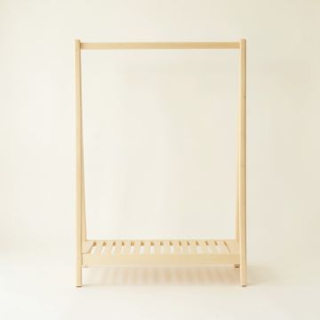 Ash Crest Empty Garment Rack - Ivory (synthetic illustration; no displayed measurements)