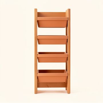 Dune Bend Empty Vertical Garden Frame - Terracotta (synthetic illustration; no displayed measurements)