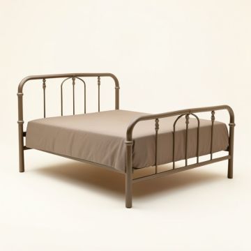 Aalliyah Metal Queen Standard Bed (synthetic illustration; no displayed measurements)