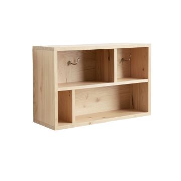 Laurel Brook Wall-Mounted Entryway Organizer Shelf - Beige