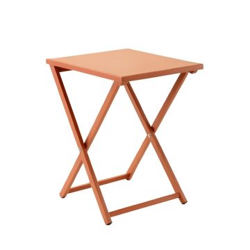 Dawn Crest Compact Balcony Table - Terracotta