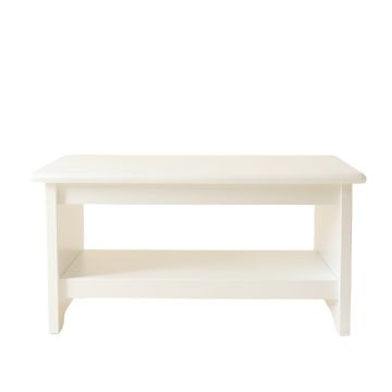Holly Bluff Indoor Bench - White