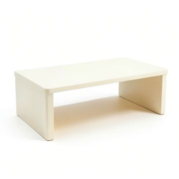 Alder Crest Desktop Monitor Riser - Ivory (synthetic illustration; no displayed measurements)