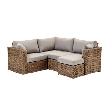 Preesall 2 Piece Rattan Patio Sectional With Cushions