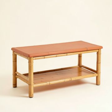 Aspen Branch Indoor Bench - Terracotta (synthetic illustration; no displayed measurements)