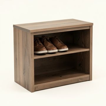 Wood 12 Pair Shoe Storage Cabinet (synthetic illustration; no displayed measurements)