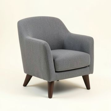 Albertas Upholstered Parsons Chair In Gray (synthetic illustration; no displayed measurements)