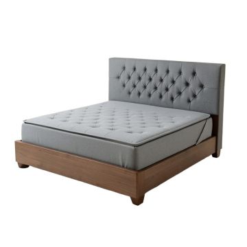 Behka Tufted Upholstered Low Profile Standard Bed