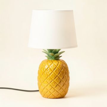 Arianna Pineapple Ceramic 23 '' Table Lamp (synthetic illustration; no displayed measurements)
