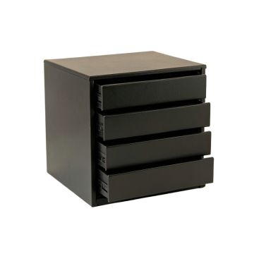 Sage Brook Small-Parts Storage Drawer Cabinet - Black