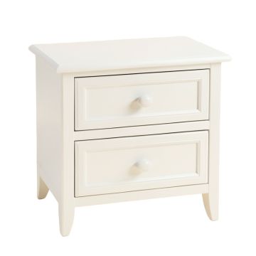 Fern Edge Nightstand - White