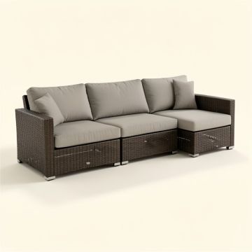 Delorenzo 4 Piece Sofa Seating Group With Cushions (synthetic illustration; no displayed measurements)