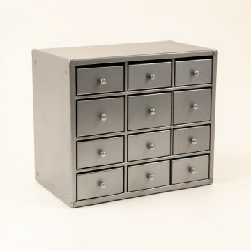Flint Crossing Small-Parts Storage Drawer Cabinet - Gray (synthetic illustration; no displayed measurements)
