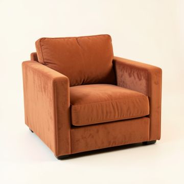Spruce Canyon Upholstered Armchair - Terracotta (synthetic illustration; no displayed measurements)