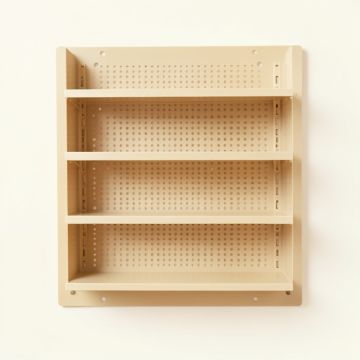 Hill Bend Empty Wall-Mounted Tool Organizer Panel - Beige (synthetic illustration; no displayed measurements)